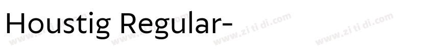 Houstig Regular字体转换
